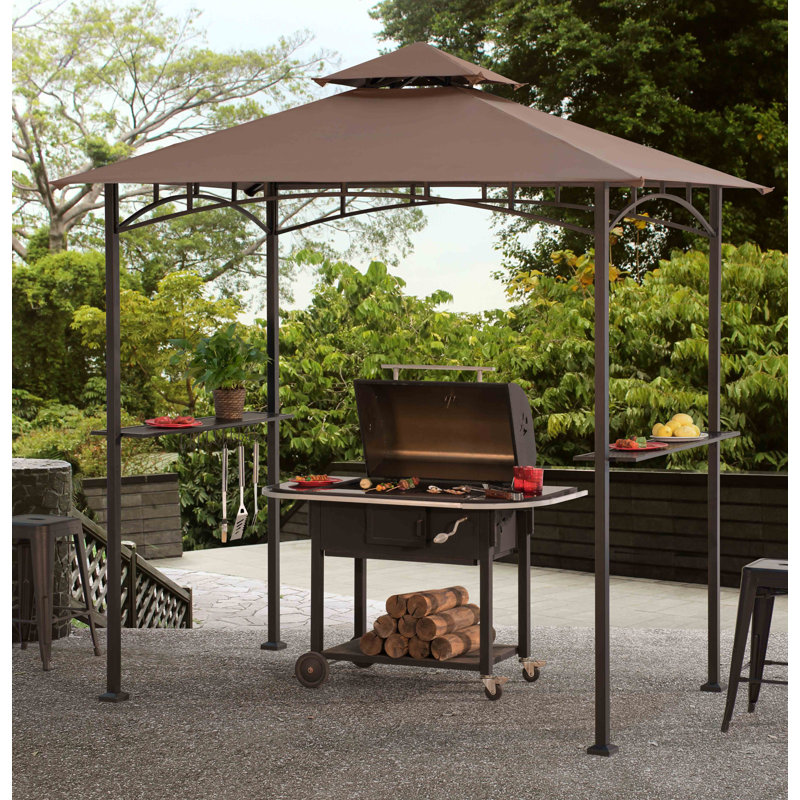 Sunjoy Meijer 5 Ft. W x 8 Ft. D Metal Grill Gazebo & Reviews Wayfair